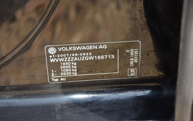 Volkswagen Golf cena 48900 przebieg: 103000, rok produkcji 2016 z Lipno małe 106